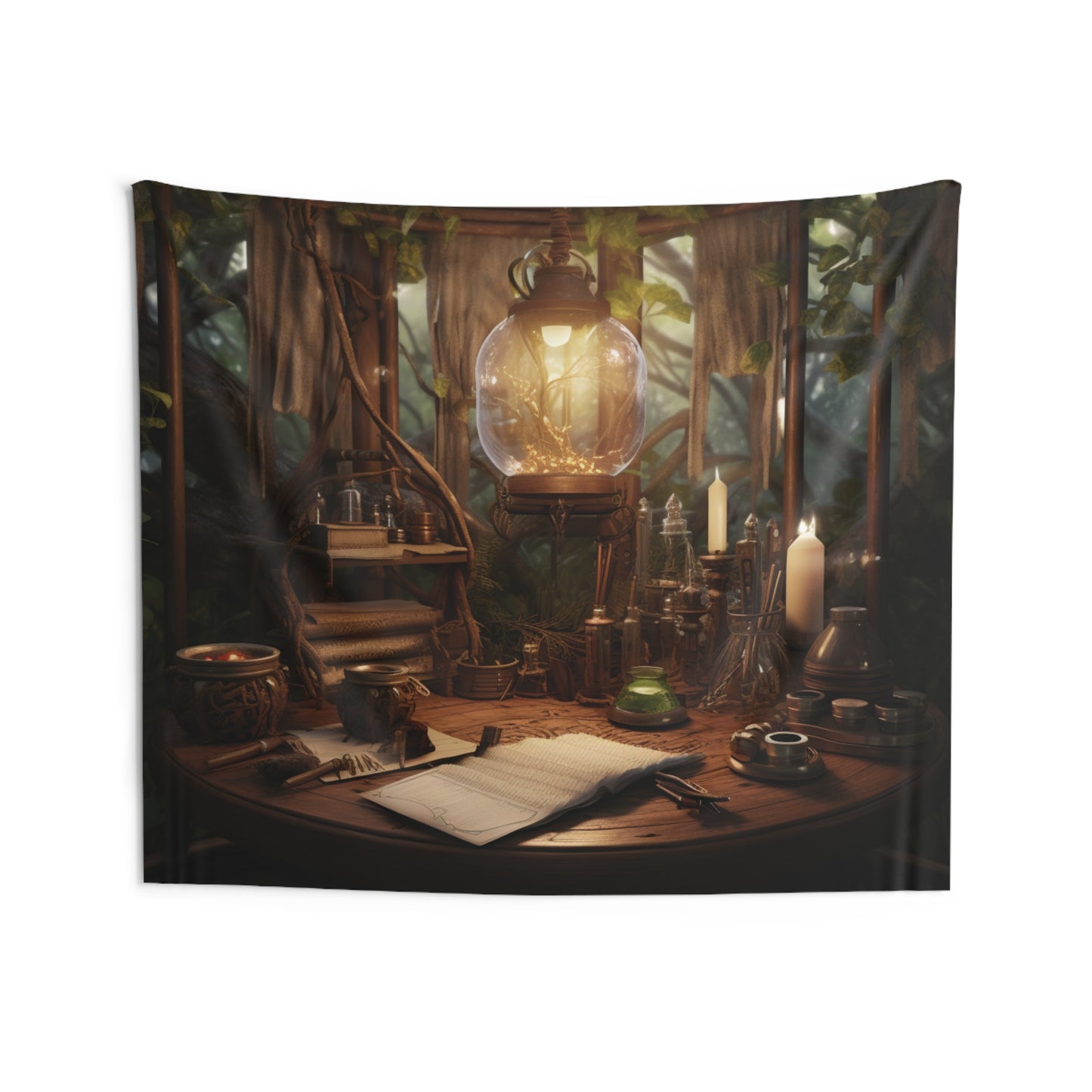 Wall Tapestries - Elven spell potion station - wizard