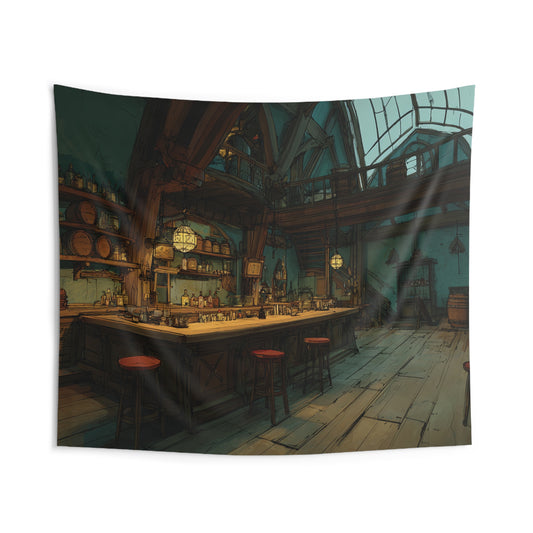 Alcohmy Tavern Bar Wall Tapestry