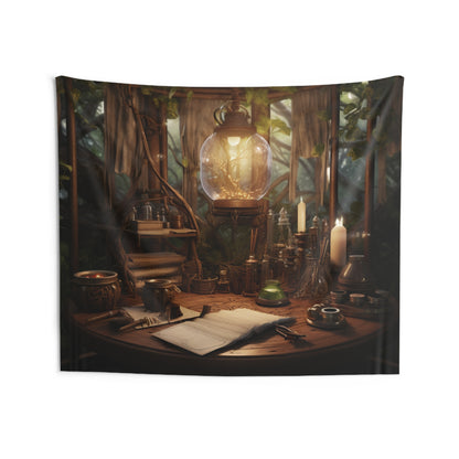 Wall Tapestries - Elven spell potion station - wizard