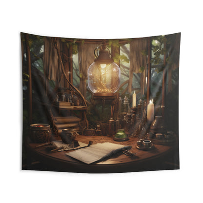 Wall Tapestries - Elven spell potion station - wizard
